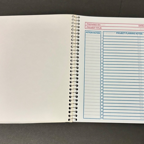 NEW Norcom Spiral Bound Project Planner Organizer Notebook100 Sheets - Picture 2 of 4